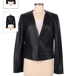 BCBG faux leather jacket